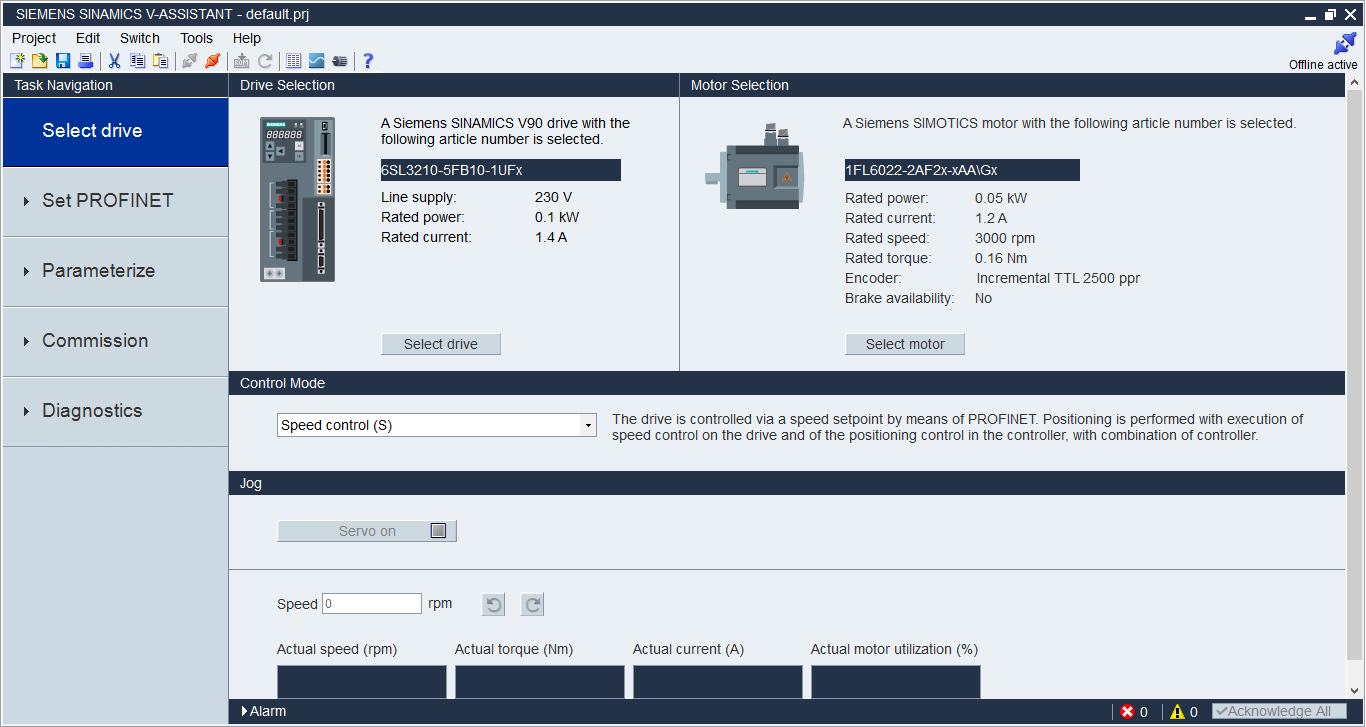 SINAMICS V-ASSISTANT调试工具